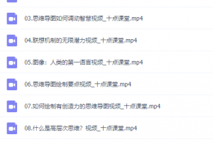 迅速提高效率与思考力思维导图视频课程，工作学习更轻松
